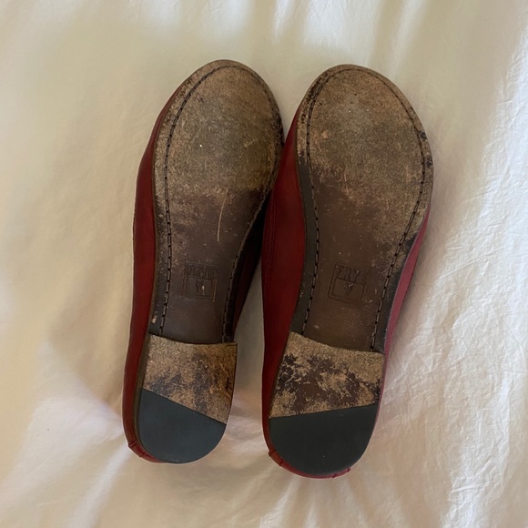 Frye Carson Flat Burnt Red size 8 - Picture 6 of 9